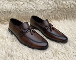 Cherry Formal Shoes for Men with Tussle - JBR - 9070