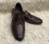 Cherry Formal Shoes for Men with Tussle - JBR - 9070