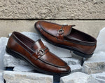 Cherry Loafer Shoes for Men with Cherry Leather -JBR-162