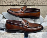 Cherry Loafer Shoes for Men with Cherry Leather -JBR-162