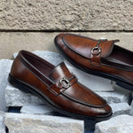 Cherry Loafer Shoes for Men with Cherry Leather -JBR-162